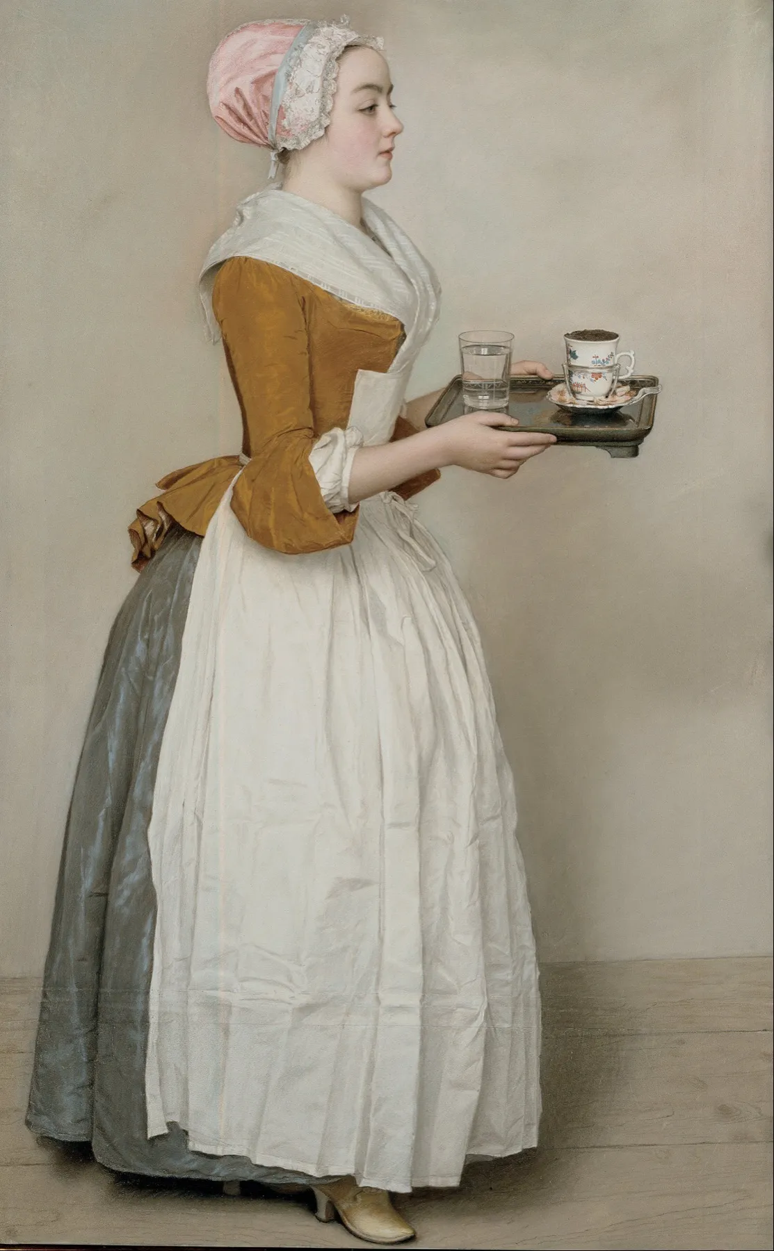 La bella cioccolataia, pastello di Jean-Étienne Liotard